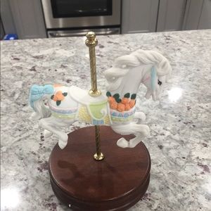 Ceramic carousel music horse